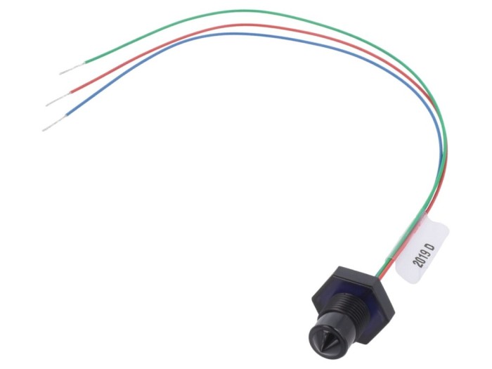 Senzor nivel lichid M12, push/pull high