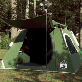 vidaXL Cort de camping cupolă 4 persoane, setare rapidă, verde