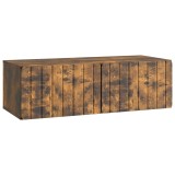 vidaXL Oglindă TV montată pe perete Stejar fumuriu 98 x 41 x 30 cm 898360