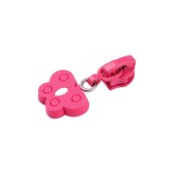 Cursor metalic pentru fermoar spiralat, 6 mm, Fluturas fucsia, Crisalida