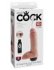 Dildo 8&quot; Squirting Cock with Balls, Light