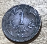 MNDSTR AUT1 Austroungharia 1 heller 1902
