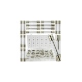 Set sigurante cilindrice din sticla, 120 piese, Verke