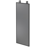 HOMCOM Oglindă de perete dreptunghiulară pentru ușă, oglindă decorativă mare pentru dormitor din sticlă temperată 110 x 40 cm, negru | Aosom Romania