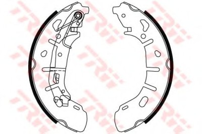 Set saboti frana FIAT PRATICO platou / sasiu (263) (2010 - 2016) TRW GS8799 foto