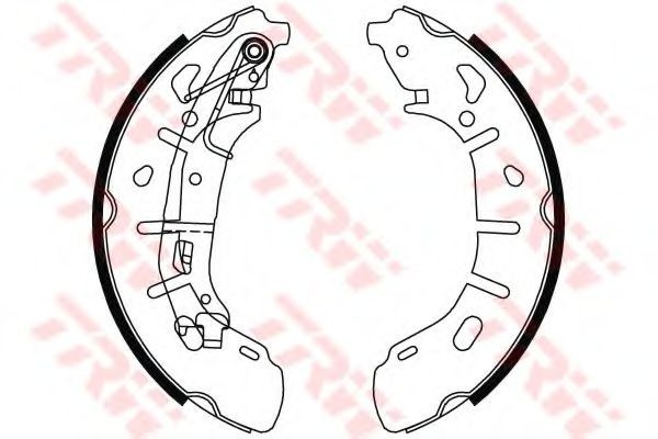 Set saboti frana FIAT PRATICO platou / sasiu (263) (2010 - 2016) TRW GS8799