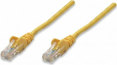 Cablu UTP Intellinet Patchcord Cat 5e 3m Galben foto