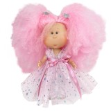 Cumpara ieftin Papusa Nines D&#039;Onil Mia Candy cu parul roz, articulatii si miros de vanilie 30 cm