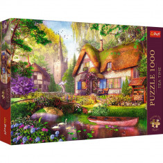 Trefl Puzzle 1000 Premium Plus, Tea Time - casuta din padure