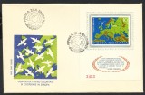 1975 Romania FDC colita nedantelata CSCE Helsinki--110 E--PERFECTA