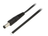 Cablu Alimentare DC 5,5/2,5 Negru 0,5m