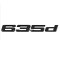 Emblema 635d spate portbagaj BMW, negru