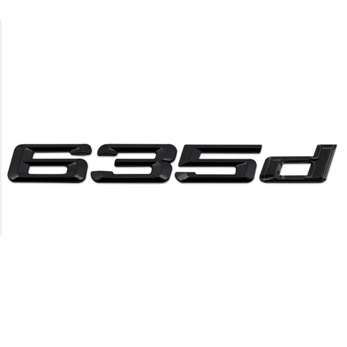 Emblema 635d spate portbagaj BMW, negru