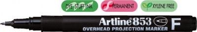 Ohp Permanent Marker Artline 853, Varf Fin - 0.5mm - Negru foto