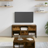 Cumpara ieftin Cabinet TV Stejar fumuriu 100 x 36 x 49,5 cm Lemn compozit