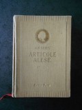 A. N. Serov - Articole alese (1957, editie cartonata)