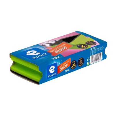 Bureti pentru vase Delicati Epack, verde + negru, 3 buc / set foto