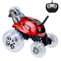 Vehicul cu Telecomanda Monster Spinner Rosu cu Lumina