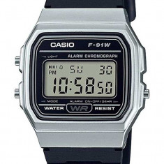 Ceas unisex CASIO Retro Vintage UNX DIG PU BLK Negru Argintiu