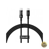 Cablu Date si Incarcare USB-C - USB-C Baseus Gem 100W 1m Negru P10373000111-00