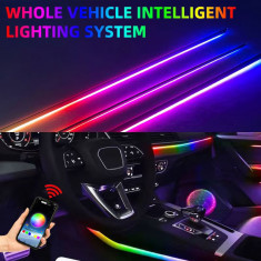 Kit Lumini Ambientale Symphony interior auto Xentech Light App control , RGB