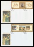 2004 Romania - 2 FDC Binecredinciosul Voievod Stefan cel Mare si Sfant (blocuri de 3 marci), LP 1648