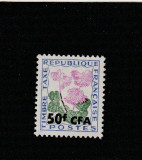 Reunion 1965 - Taxe,Flora , Flori , supratipar CFA.,dant., MNH,Mi.P53