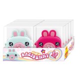 Mini geanta Bags Bunny din silicon, cu fermoar si curea de umar reglabila -