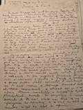 Manuscris Adrian Corbul , Scrisoare din Franța, publicat, 6 pagini și e semnat.
