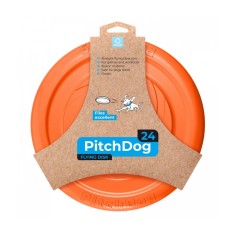 PitchDog 24, disc de joc pentru caini (frisbee), 24cm, portocaliu