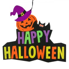 Decoratiune Halloween cu dovleac , pentru perete , ATS ,41x35 cm, Decoratiune perete