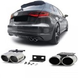 Conversie a tevii de esapament cu dummy la aspectul S cu 4 tevi pentru Audi A3 8V 1.4 1.8 2.0 Performance AutoTuning