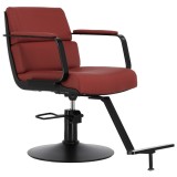 Fotoliu de coafură Zofira hidraulic rotativ pentru salon de coafură, suport pentru picioare, scaun de coafură.