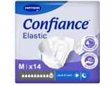 Scutece pentru adulti tip chilot Confiance Elastic, 10 picaturi, Marimea M, 14 buncati - NOU