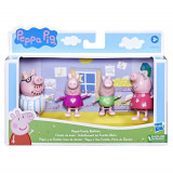 PEPPA PIG SET FIGURINE FAMILIA PIG ORA DE CULCARE SuperHeroes ToysZone, Hasbro
