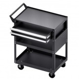 Carucior pentru scule cu 3 tavi si 2 sertare, Vivatechnix max 182 kg, 4 x roti, 785 x 450 x 945 mm, carlige laterale