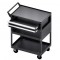 Carucior pentru scule cu 3 tavi si 2 sertare, Vivatechnix max 182 kg, 4 x roti, 785 x 450 x 945 mm, carlige laterale