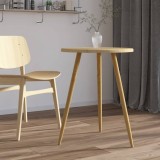 Cumpara ieftin Masă de bistro, maro deschis, &Oslash;60x76 cm, MDF și fier