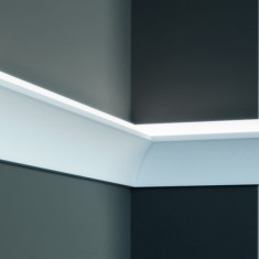 Profil pentru banda LED din polistiren extrudat acoperit cu rasina minerala KD407 - 10x6x115 cm