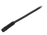 Conector circular PIN 3 cu manșon și cabluri IP40