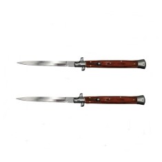 Set 2 Bricege automate, Italian Blade, Stiletto, DEPOX&reg;, otel inoxidabil, 33 cm, husa inclusa, maro