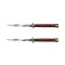 Set 2 Bricege automate, Italian Blade, Stiletto, DEPOX&reg;, otel inoxidabil, 33 cm, husa inclusa, maro