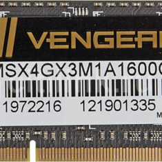Memorie Laptop Corsair Vengeance 4GB DDR3 PC3 12800S 1600Mhz CL9