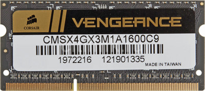 Memorie Laptop Corsair Vengeance 4GB DDR3 PC3 12800S 1600Mhz CL9 foto