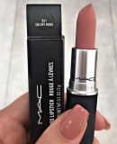Ruj de buze MAC Powder Kiss Lipstick, Natural, Mat