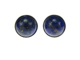 Cercei argint cu lapis lazuli natural 10 MM