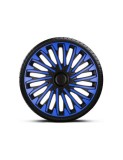 Set capace roti 15` albastru-negru cu inel negru soho 4buc