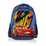 Ghiozdan cu 2 compartimente, Lightning Mcqueen, Cars, Albastru, Disney Cars