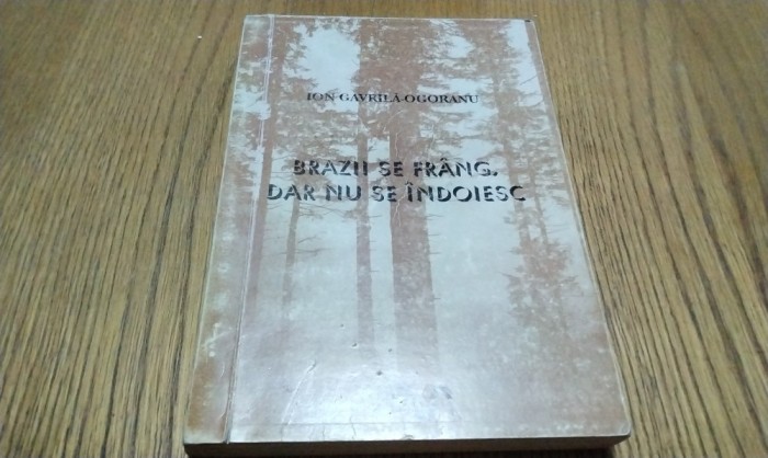 BRAZII SE FRANG, DAR NU SE INDOIESC - Din Rezistenta Anticomunista in Muntii Fagaras - Vol. I - Ion Gavrila-Ogoranu - 1993, 344 p.+ harta