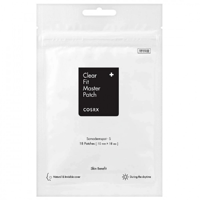 COSRX Plasturi hidrocoloidali impotriva acneei Clear Fit Master Patch, 18 buc